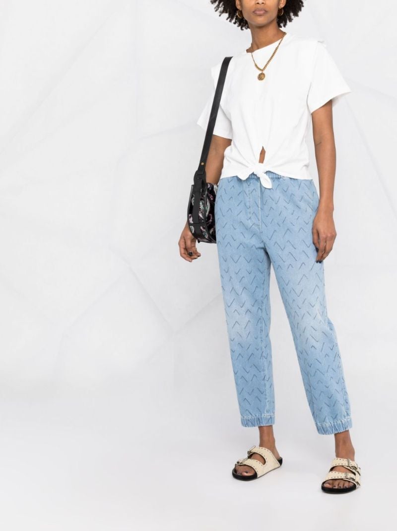 White Zelikia Knotted Cotton T-shirt