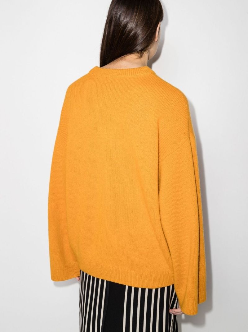 Monogram Embroidered Knit Sweater