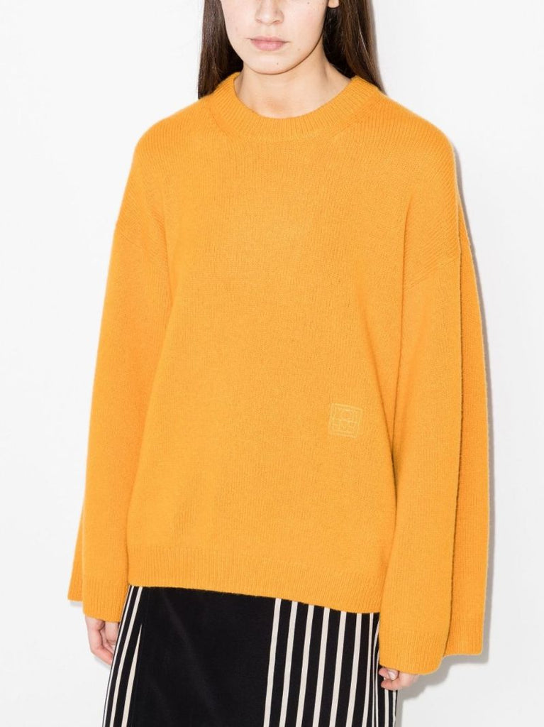 Monogram Embroidered Knit Sweater