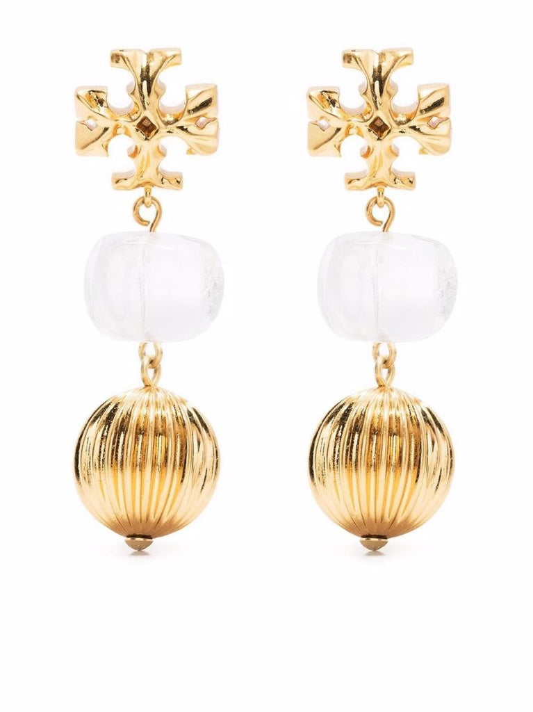 Gold-plated Roxanne Small Double Drop Earrings