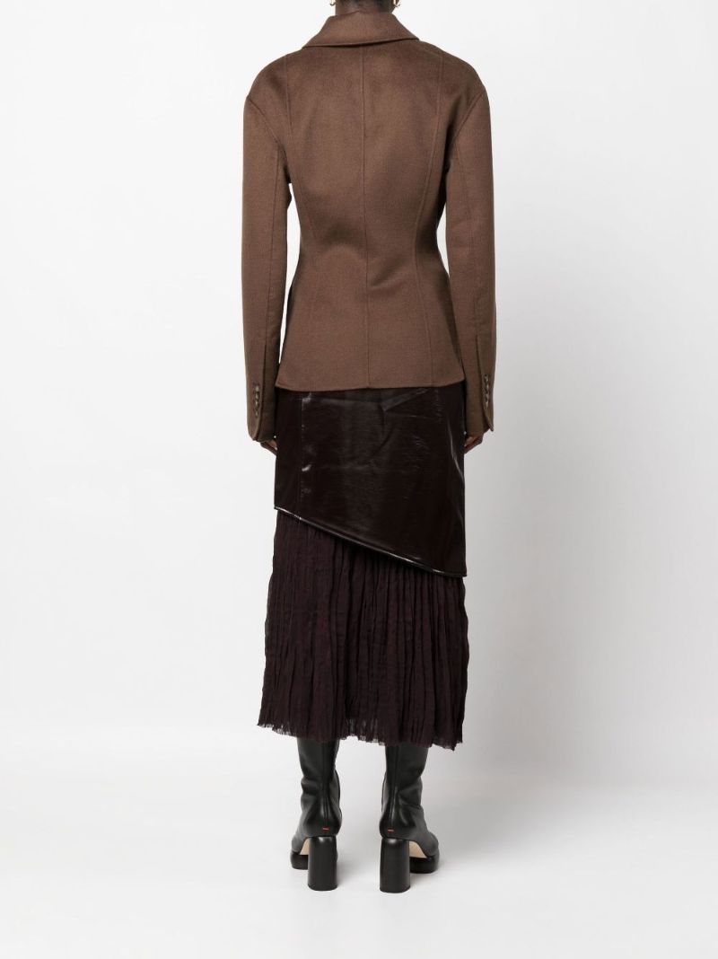 Brown Magda Wool Tailored Jacket