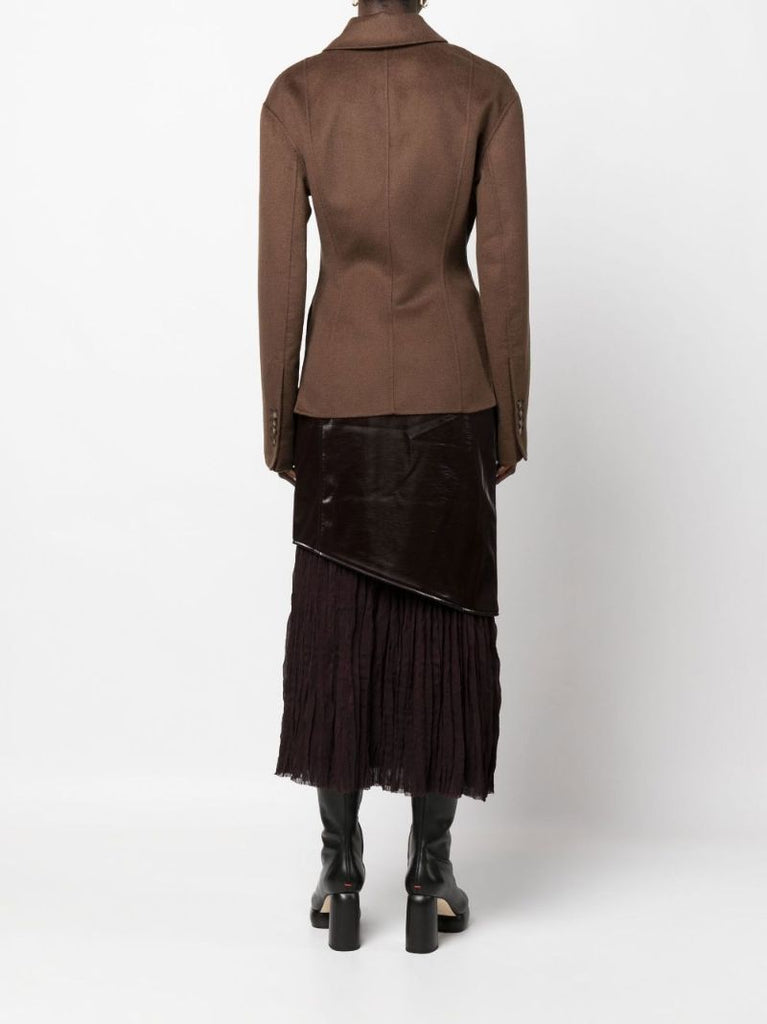 Brown Magda Wool Tailored Jacket