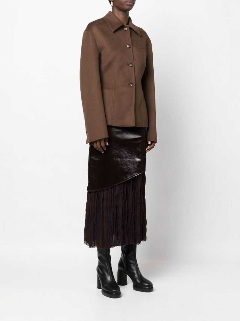 Brown Magda Wool Tailored Jacket