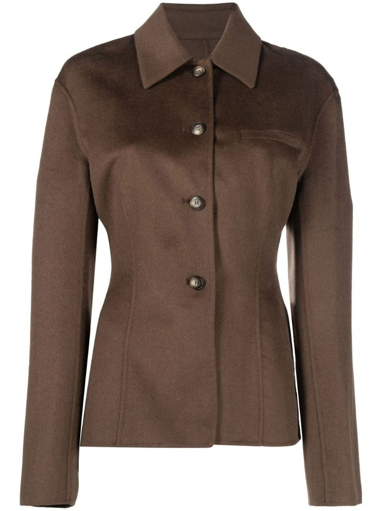 Brown Magda Wool Tailored Jacket
