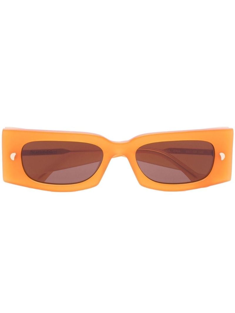 Orange Fenna Rectangle Sunglasses