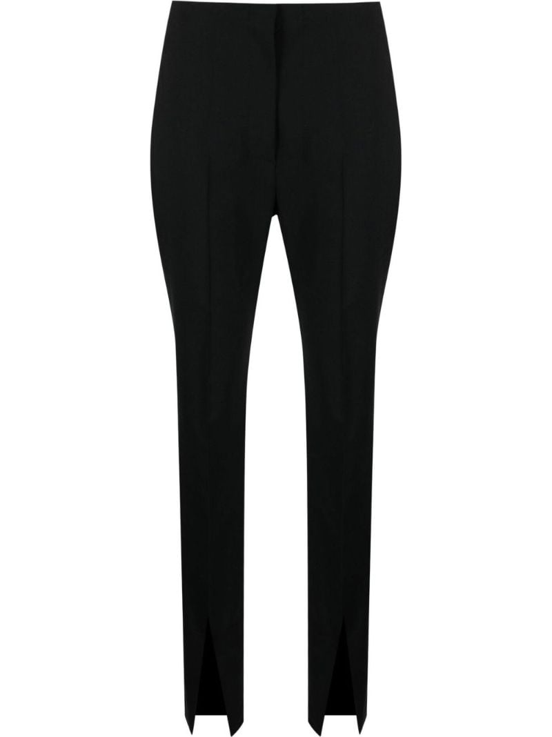 Black Florine Straight Leg Trousers