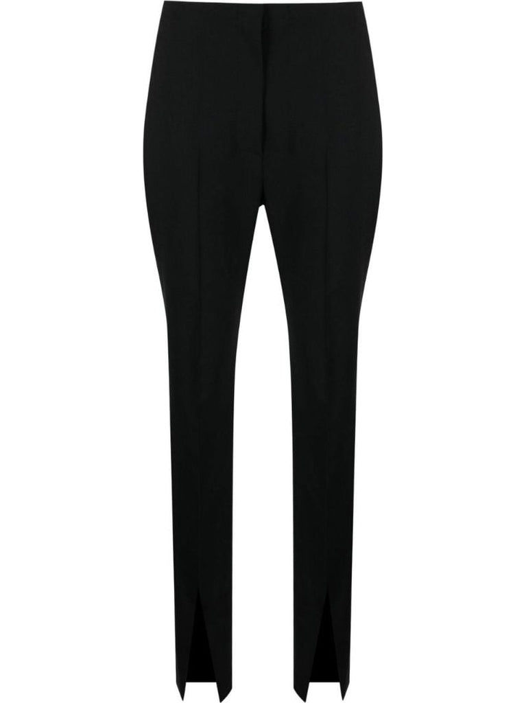 Black Florine Straight Leg Trousers