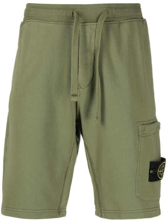 Green Garment Dyed Track Shorts