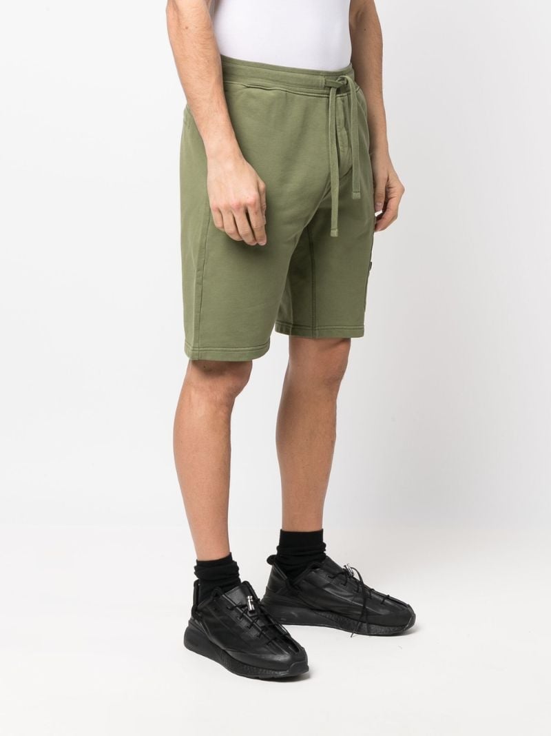 Green Garment Dyed Track Shorts