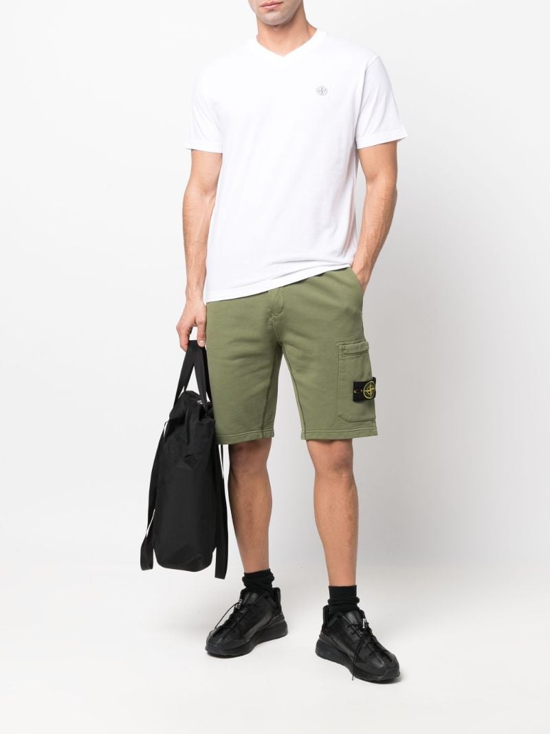 Green Garment Dyed Track Shorts