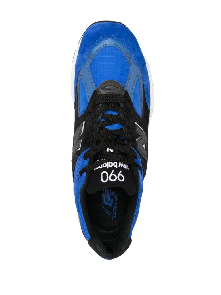 Blue 990 Low Top Suede Sneakers