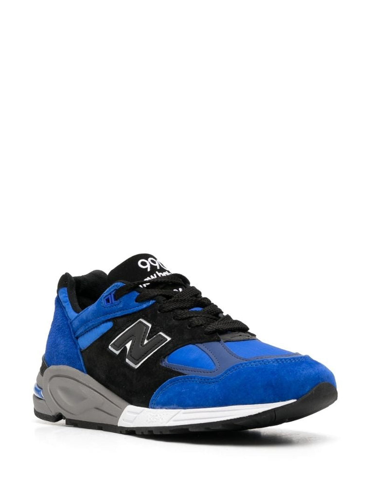 Blue 990 Low Top Suede Sneakers