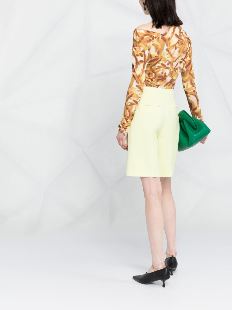 Neutral Lumy Floral Print Mesh Top