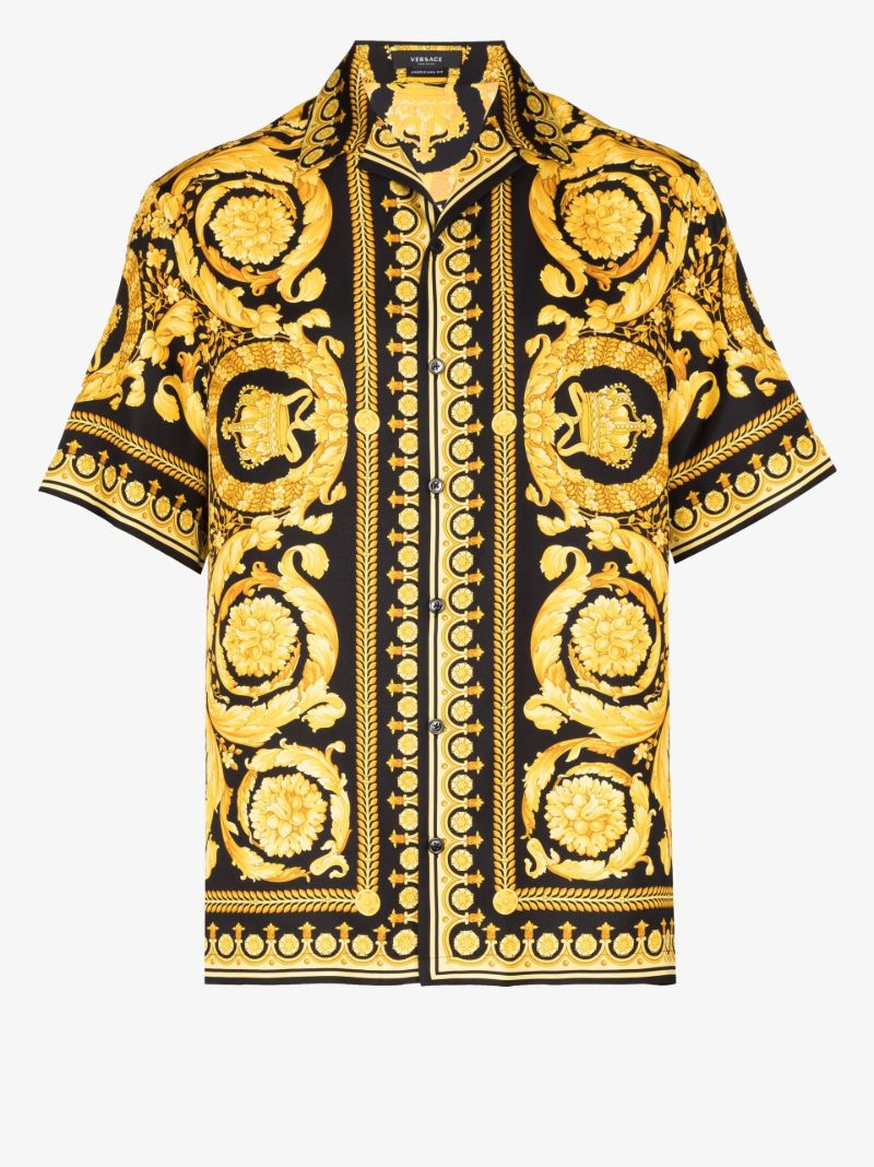 Gold Barocco Silk Shirt