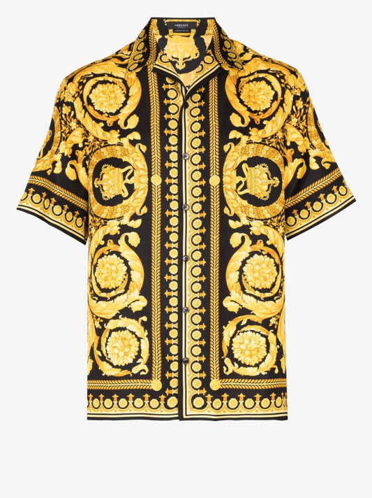 Gold Barocco Silk Shirt