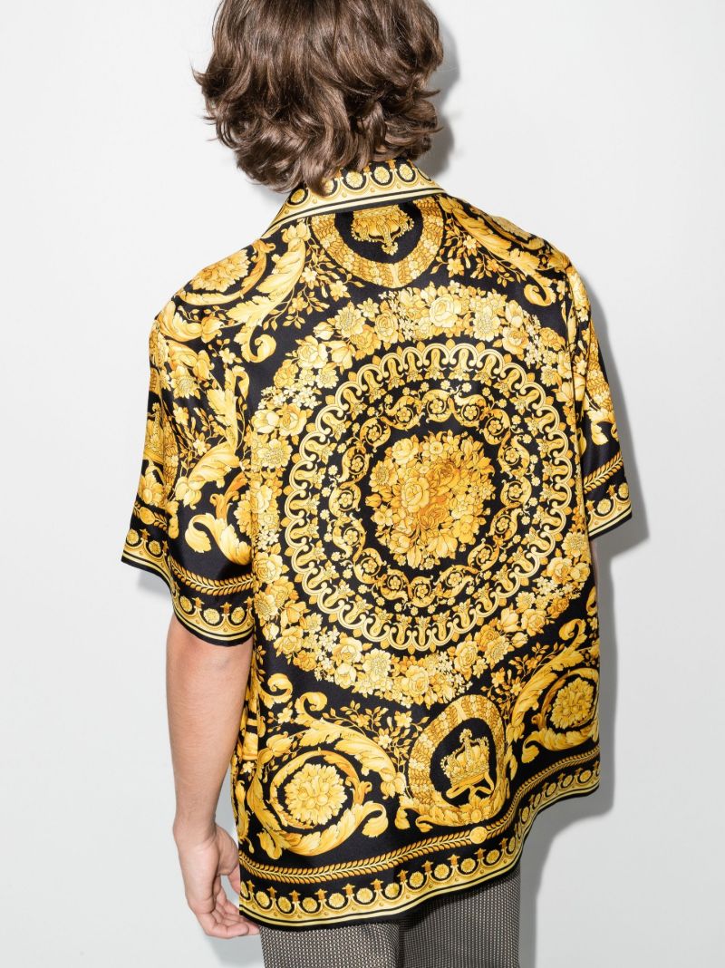 Gold Barocco Silk Shirt