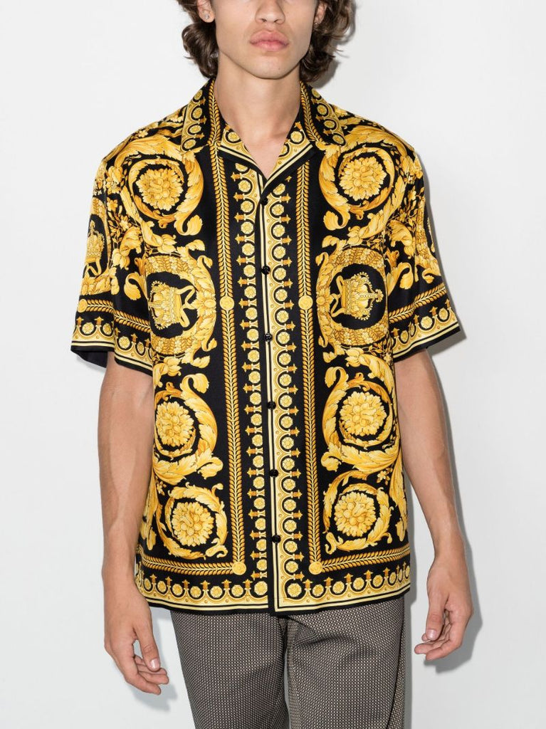 Gold Barocco Silk Shirt