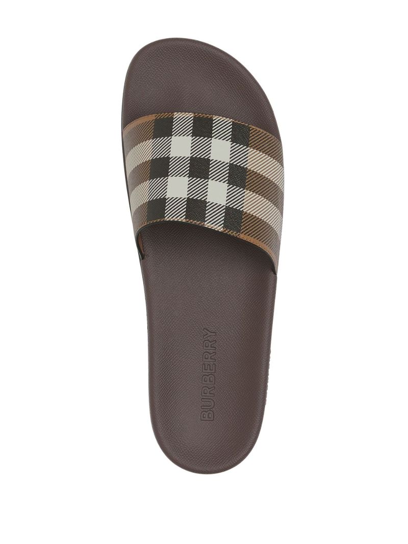 Brown House Check Canvas Slides
