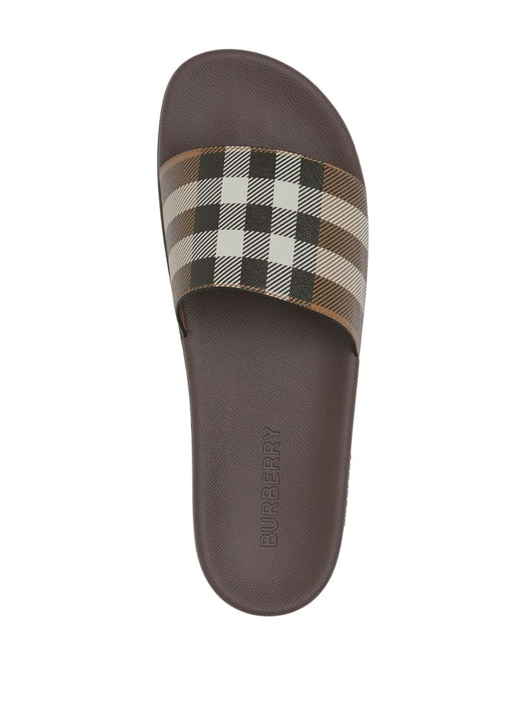 Brown House Check Canvas Slides
