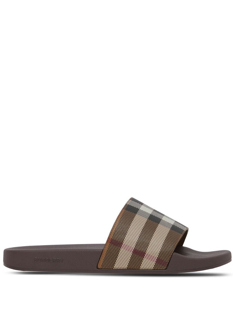 Brown House Check Canvas Slides