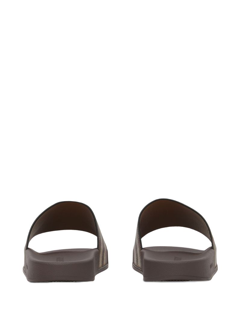 Brown House Check Canvas Slides