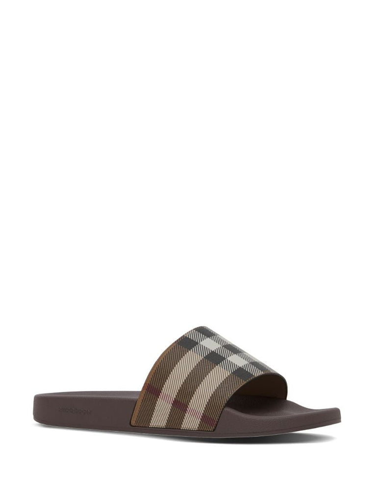 Brown House Check Canvas Slides