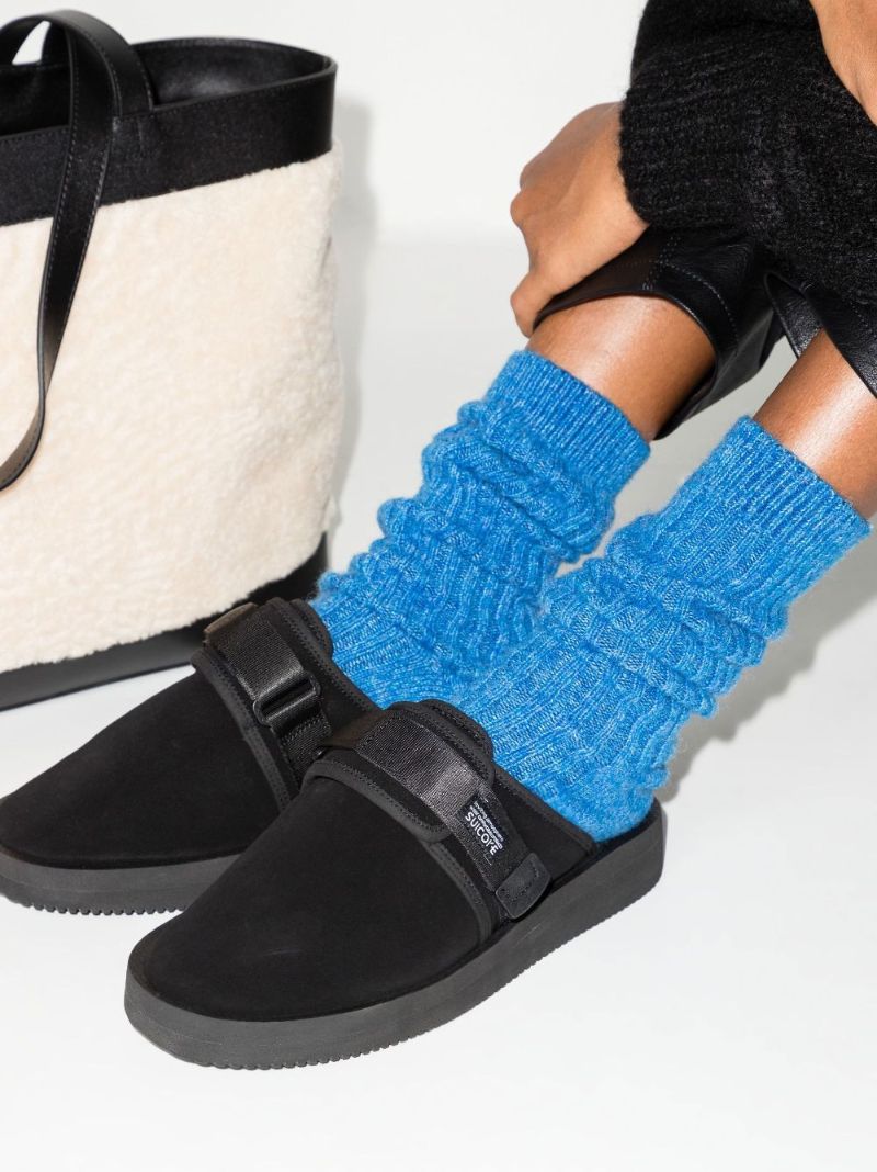 Black Zavo-vs Suede Mules