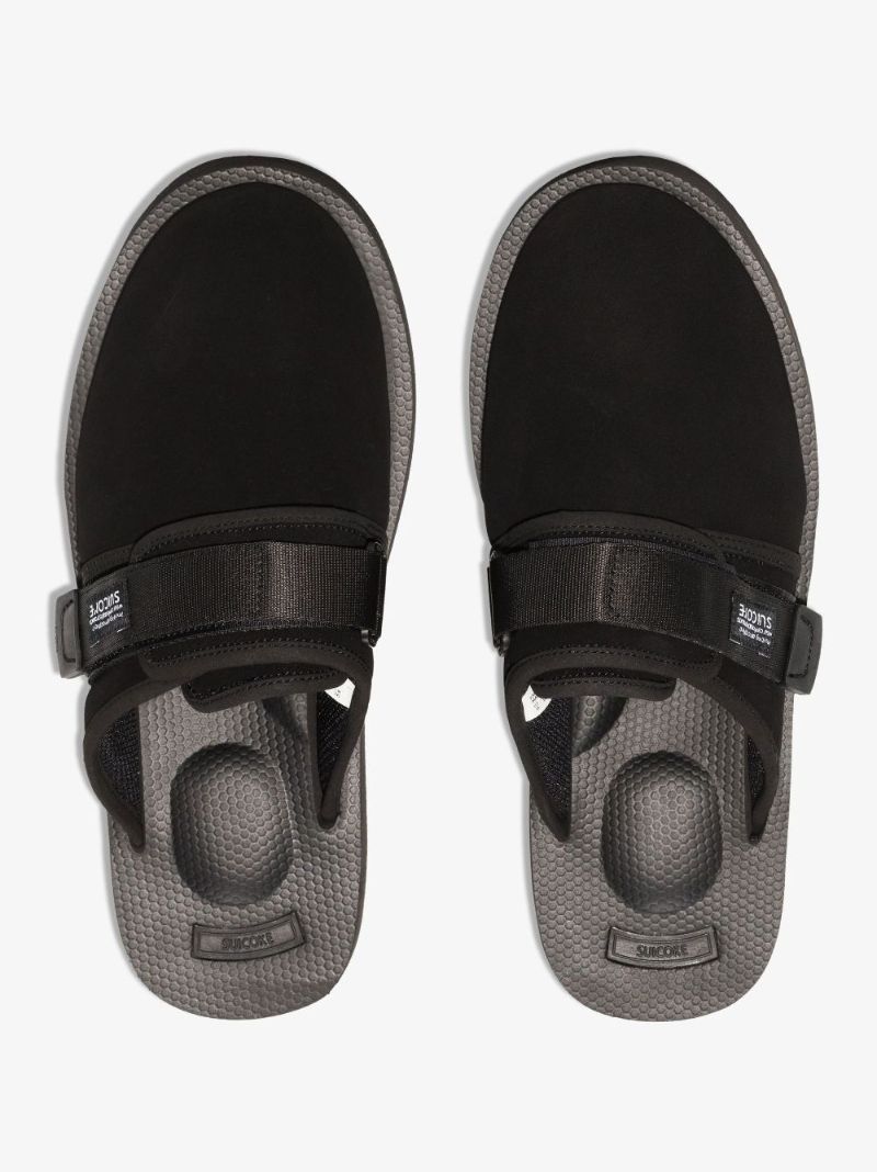 Black Zavo-vs Suede Mules