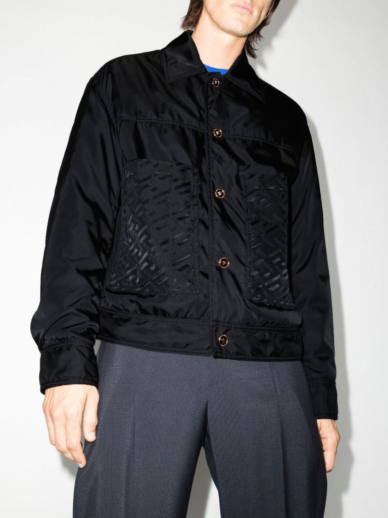 Black Greca Logo Jacket