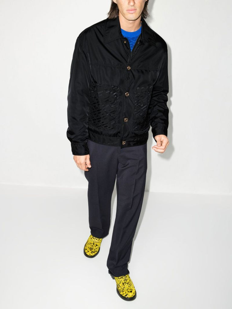 Black Greca Logo Jacket