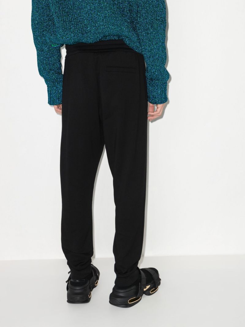 Black Greca Logo Track Pants