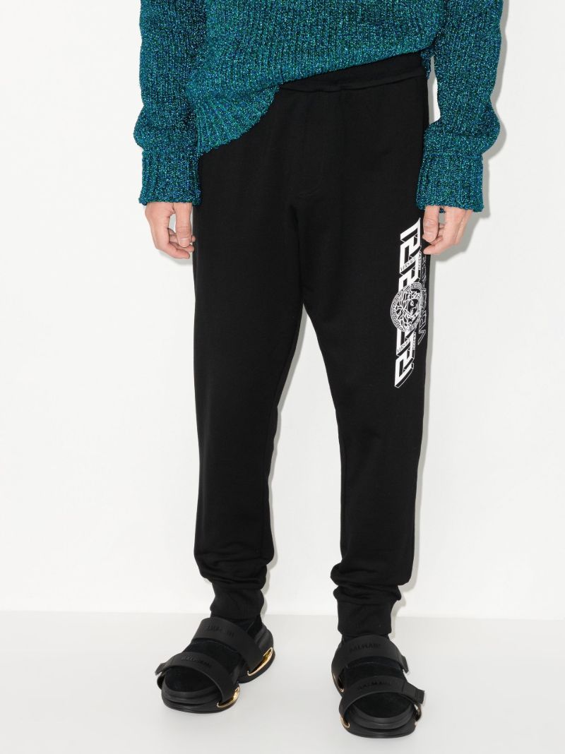 Black Greca Logo Track Pants