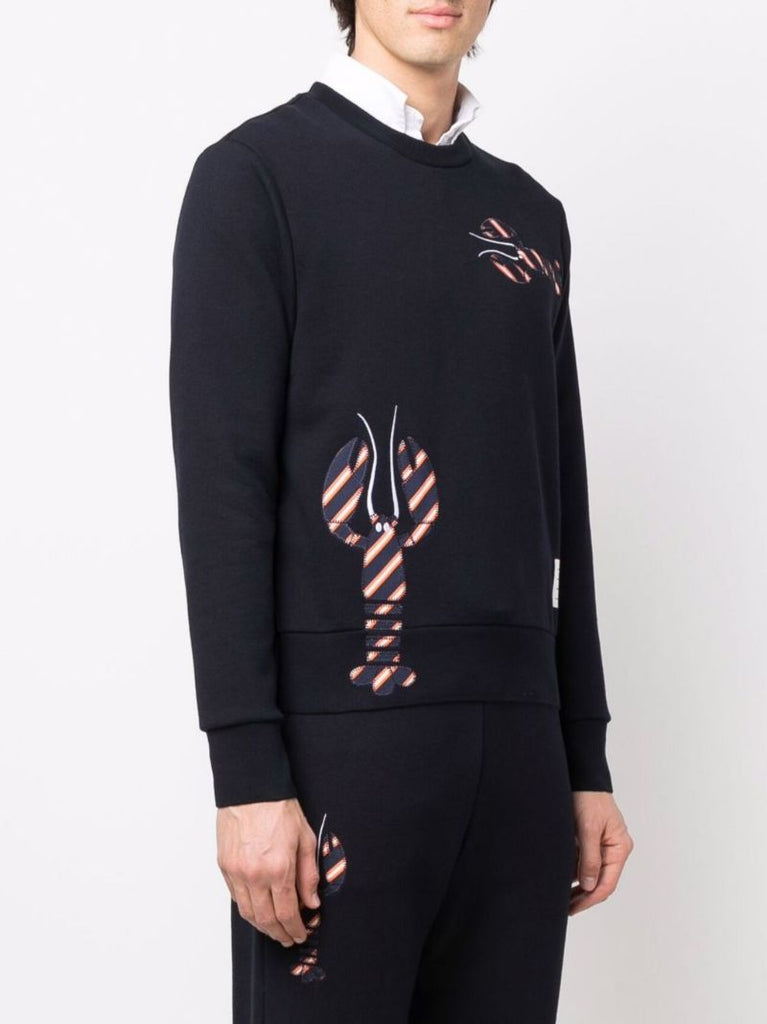 Blue Lobster Cotton Sweatshirt