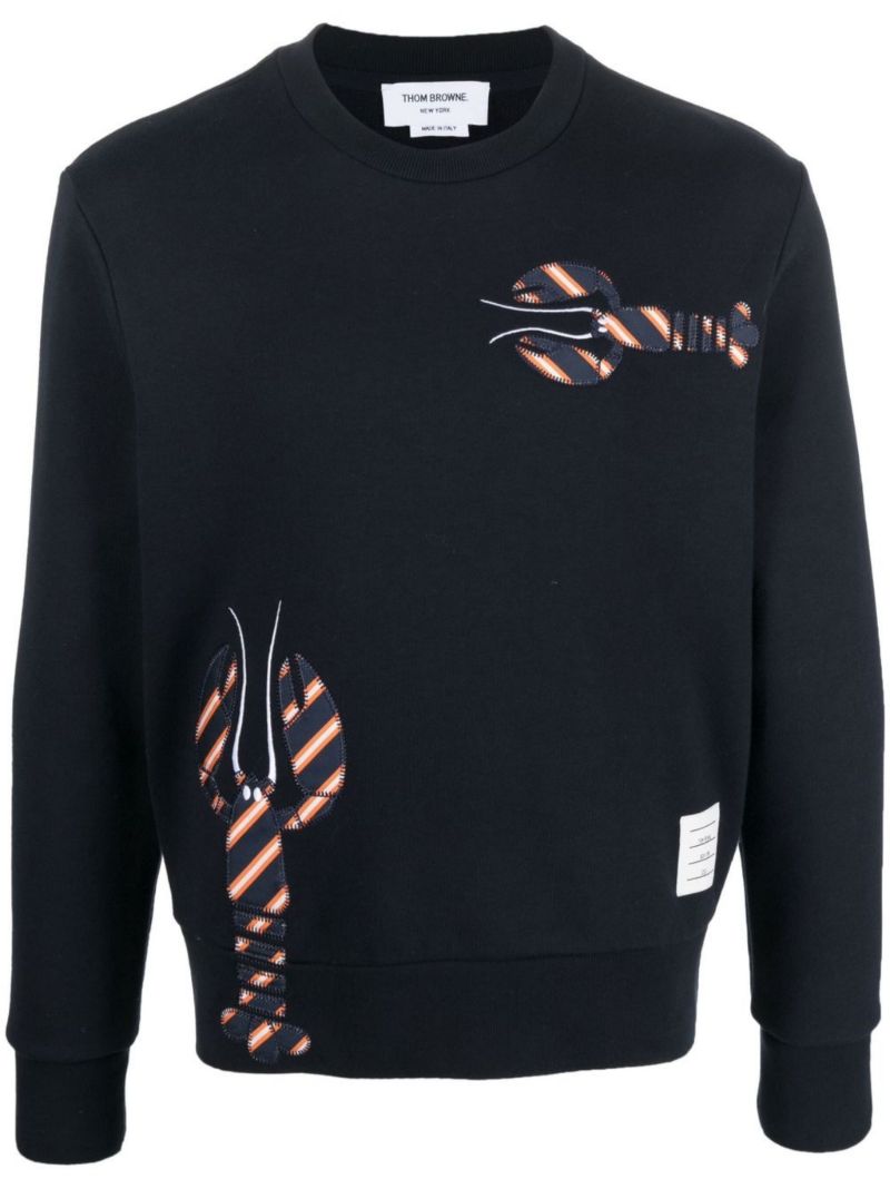Blue Lobster Cotton Sweatshirt