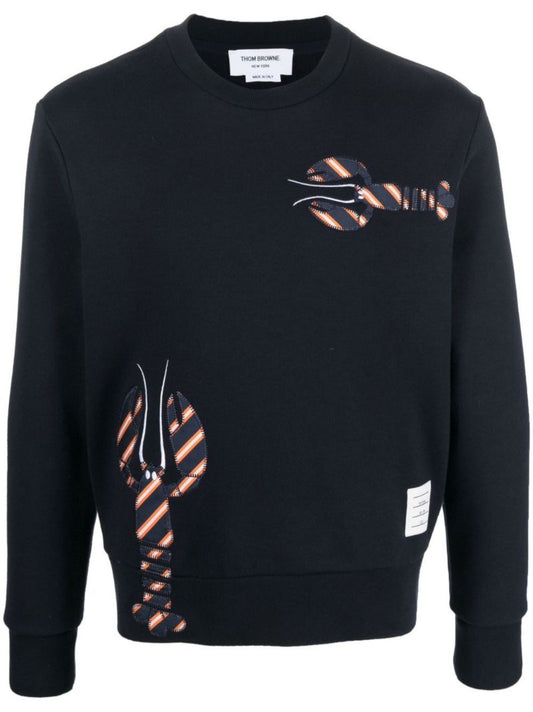 Blue Lobster Cotton Sweatshirt