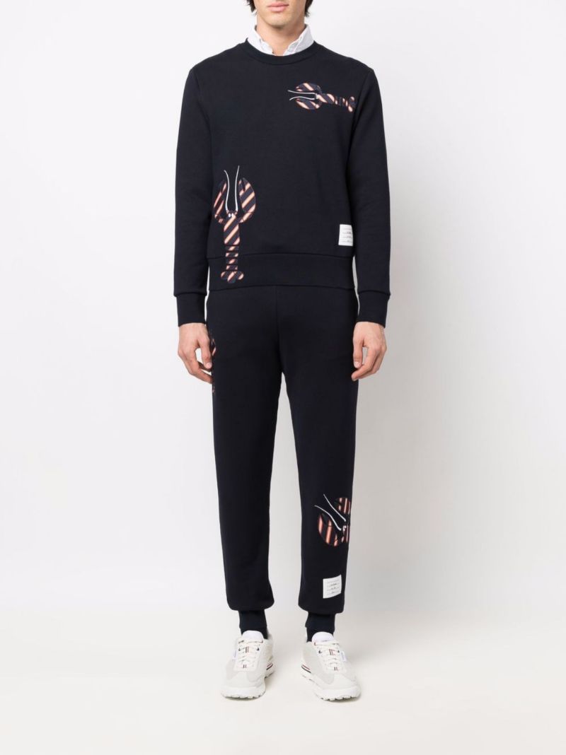 Blue Lobster Cotton Sweatshirt