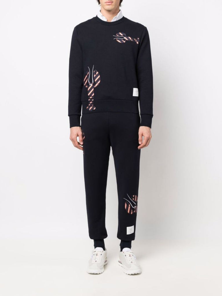 Blue Lobster Cotton Sweatshirt