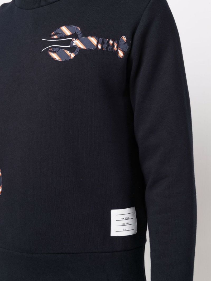 Blue Lobster Cotton Sweatshirt