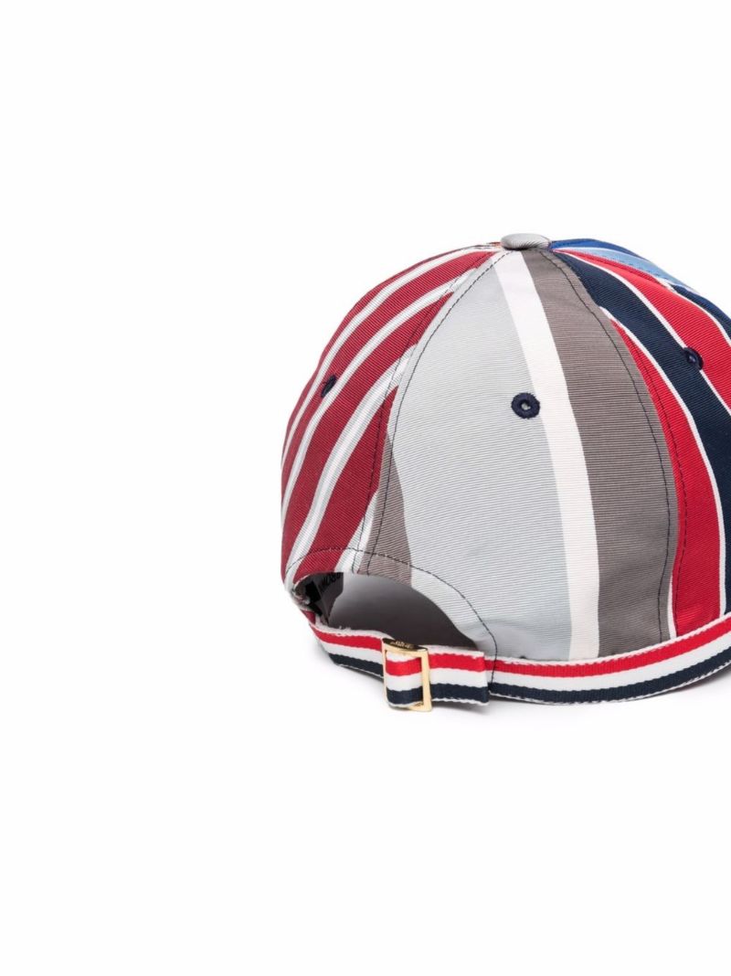 Multicoloured Mogador Striped Baseball Cap