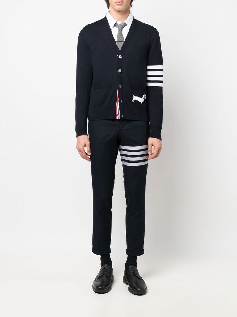 Blue 4-bar Hector Lobster Cardigan