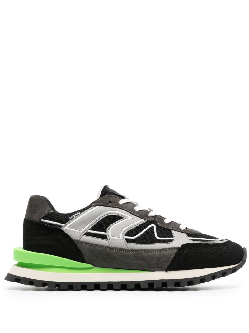 Black Sonar Leather Sneakers