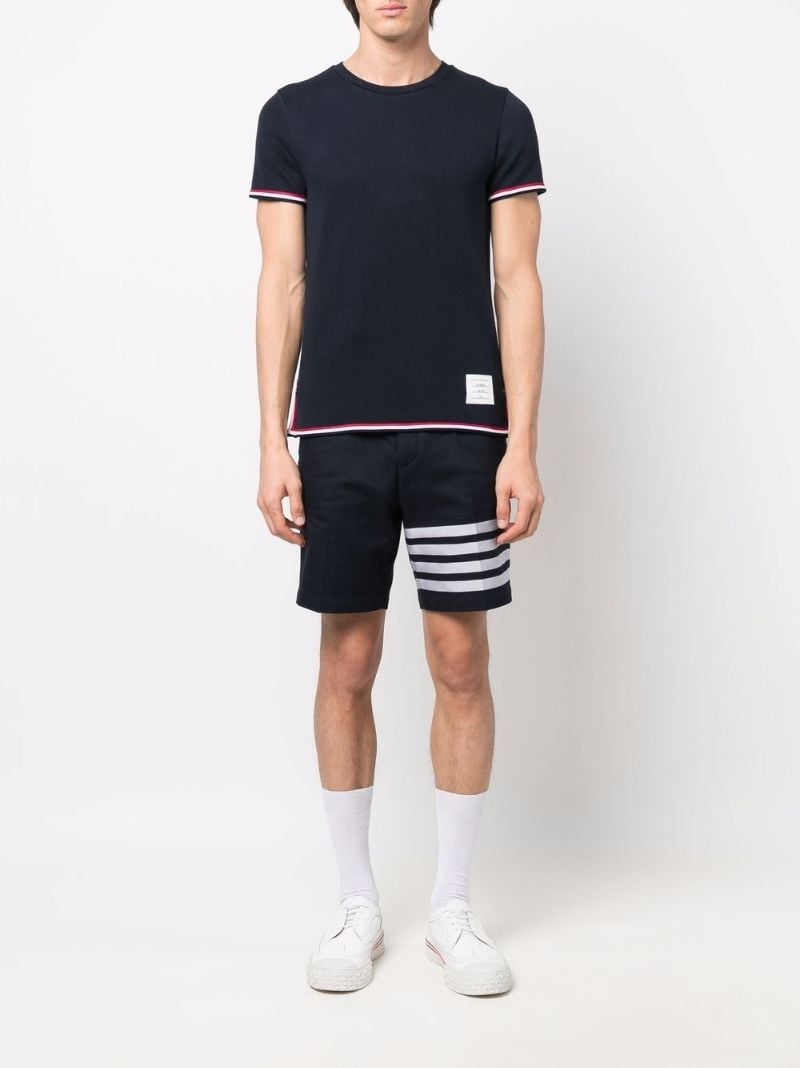 Navy Stripe Trim T-shirt