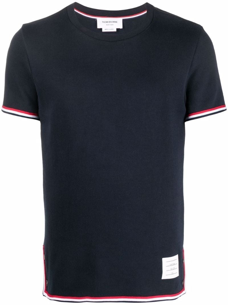 Navy Stripe Trim T-shirt