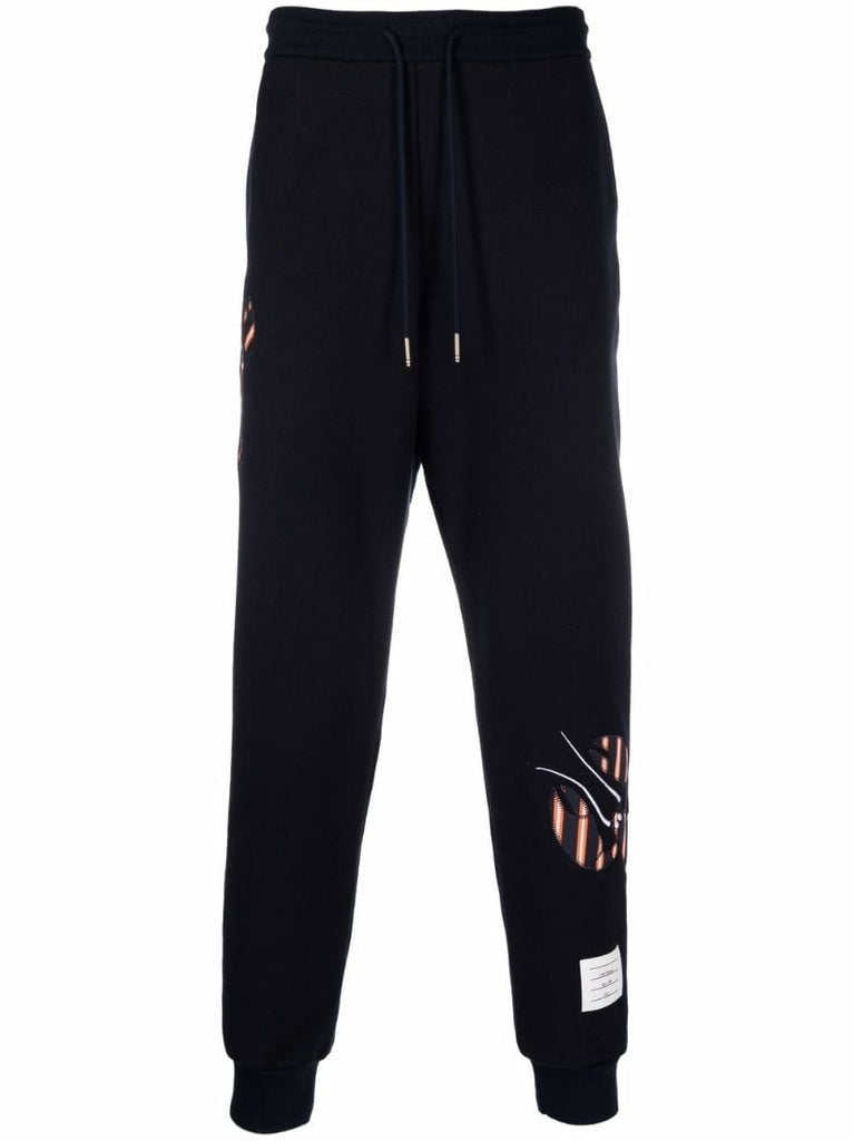 Navy Lobster AppliquÃ_x0083_Â© Track Pants