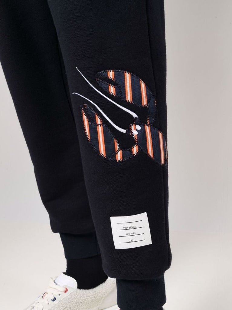 Navy Lobster AppliquÃ_x0083_Â© Track Pants