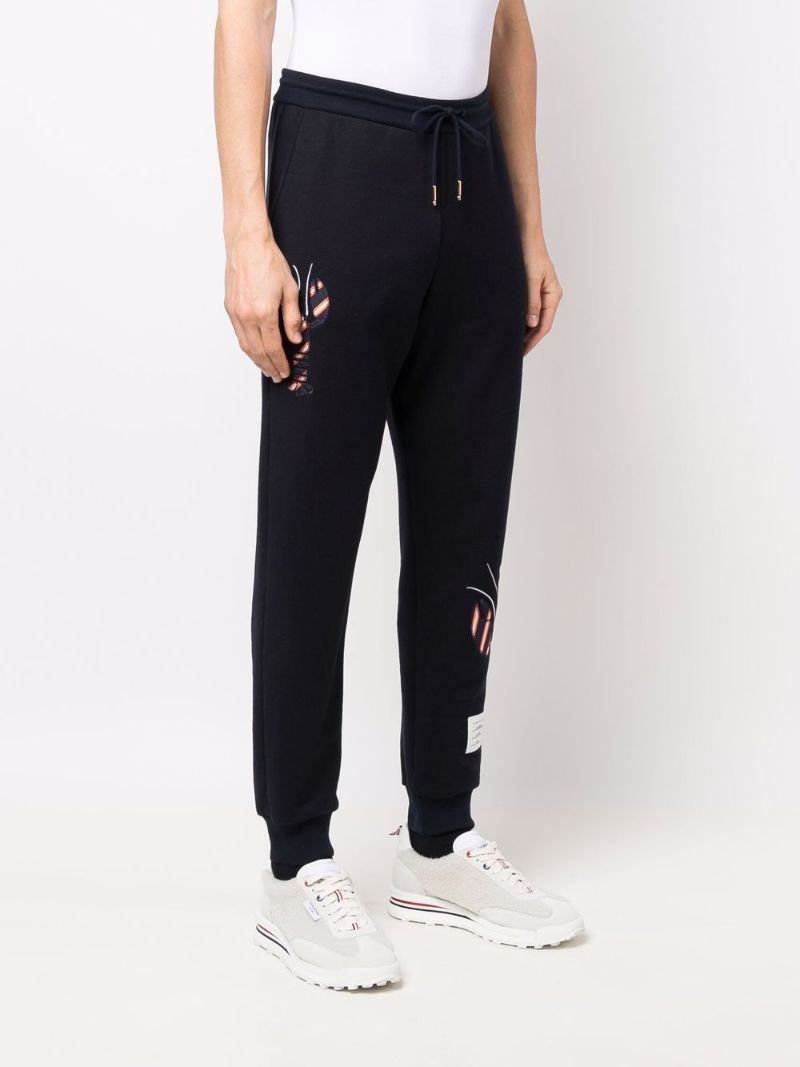 Navy Lobster AppliquÃ_x0083_Â© Track Pants