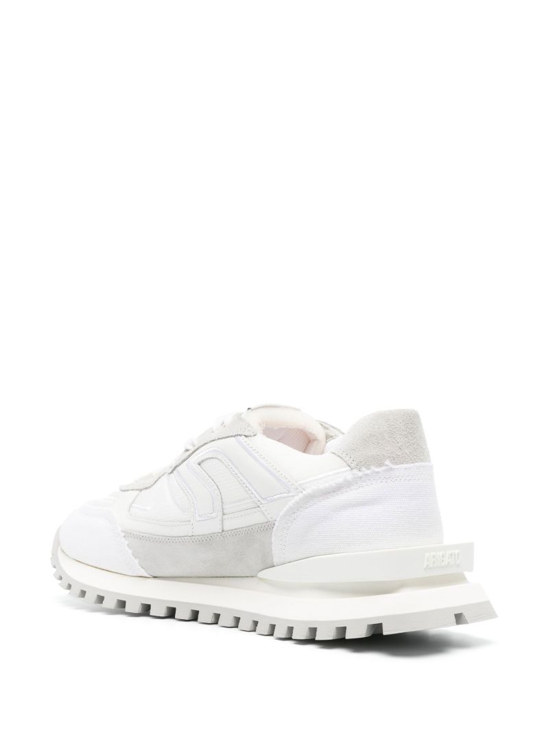 White Sonar Leather Sneakers