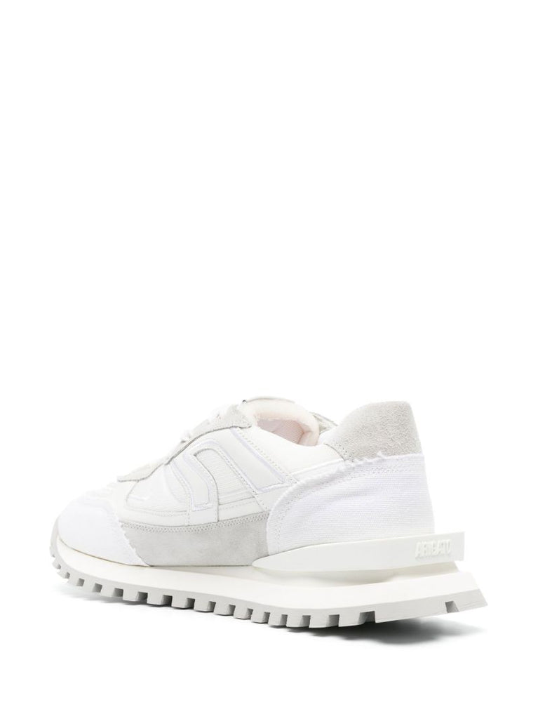 White Sonar Leather Sneakers