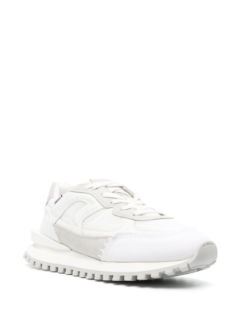 White Sonar Leather Sneakers