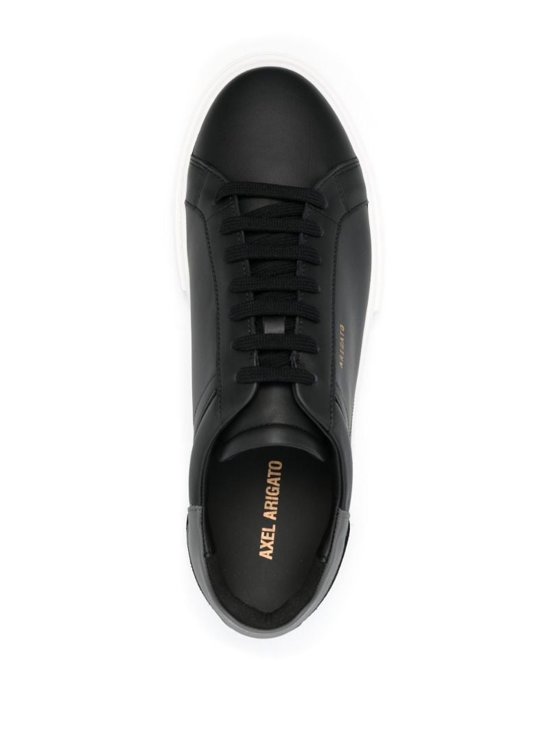 Black Atlas Leather Low Top Sneakers